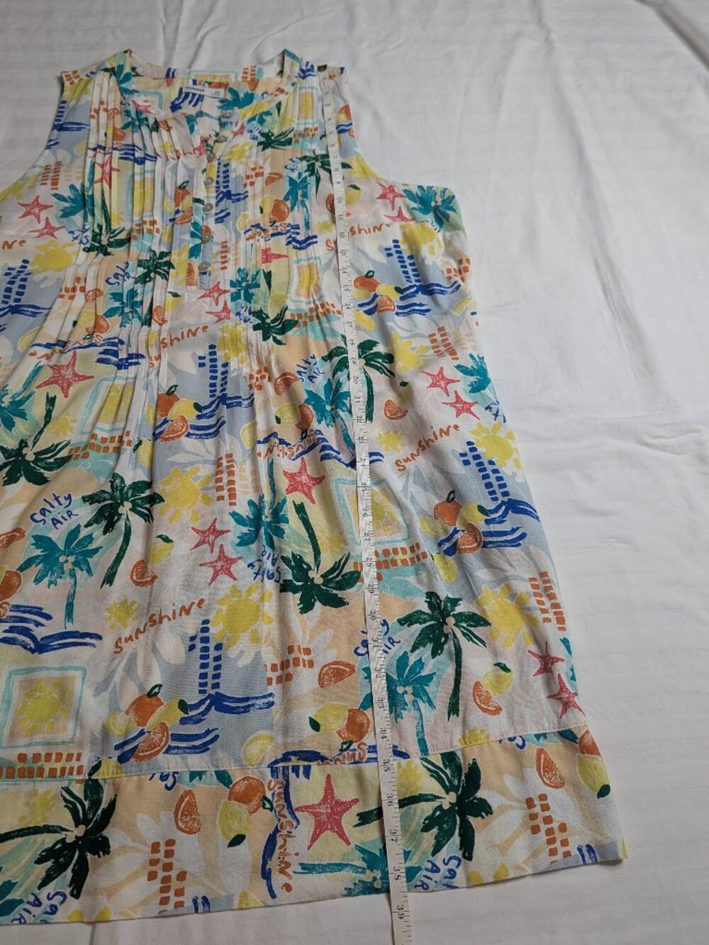 Sonoma Women's Sleeveless Tropical Print Dress, Sixe XXL - Picture 11 of 11